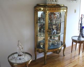 Louis XV style giltwood vitrine, c 1900