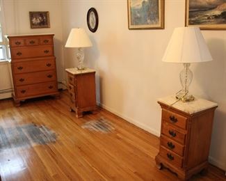 "Sweet Comings Co" maple bedroom set