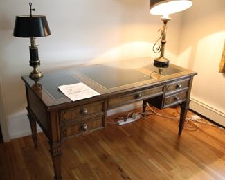 Sligh leather top writing desk
