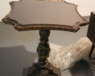 19th c polychrome Italan side table