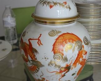 German ginger jar with dragon