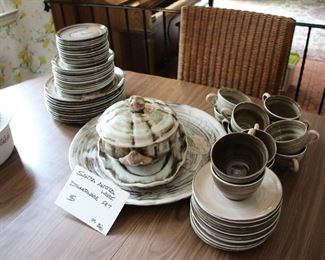 Santa Anita ware vintage dinner ware set, c 1951