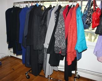 Assorted ladies clothing - much new with tags - St John, Chicos, DKNY, Eileen Fisher