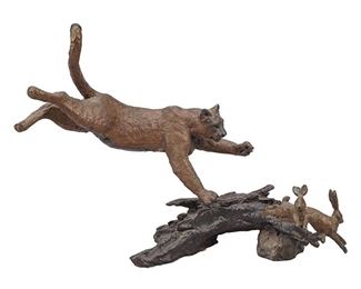 Mark Hopkins, Chasing Rabbits , 1996, bronze