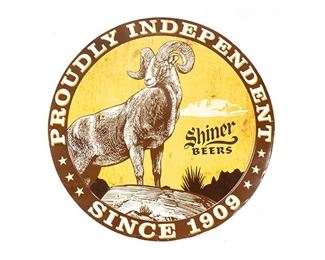 Shiner Beer Advertising Sign