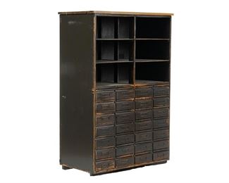 Rustic Card Catalog File Cabinet