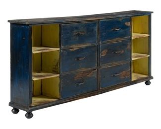 Rustic Painted General Store Counter