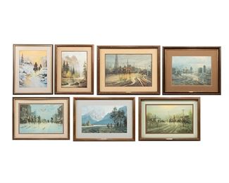 Set of G Harvey prints