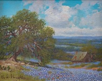 William A. Slaughter, Bluebonnets and Oak
