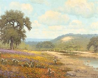 Randy Peyton TexasItaly, b. 1958, Wildflowers of Texas, 1985, giclee print on canvas
