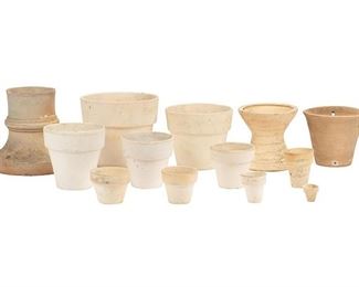 Assorted Unglazed Meyer Pottery TX Pots and Planters