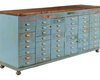 Rustic General Store Apothecary Cabinet