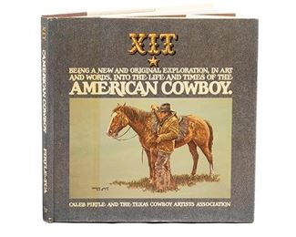 Texas Cowboy Artists Assoc. "American Cowboy" hardcover, with many signatures in the front jacket of well-known artists
