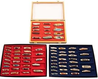 Collection of 78 Pocket Knives
