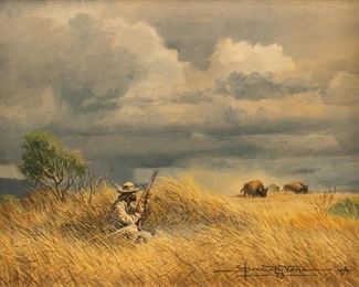 Donald Yena, "The Right Range", 1973, oil on canvas