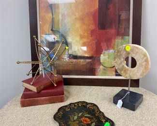 Print, marble sculpture