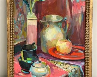 Vera Dickerson still life oil on canvas