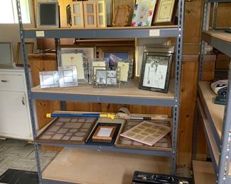 1 of 14 large heavy duty storage shelves