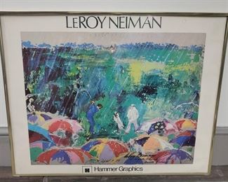 Neiman Print Arnie In The Rain