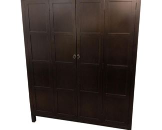 $1500 - Yumiko Room and Board Black Panel Front TV Cabinet Armoire JV189-5 Description: A relaxed take on casual traditional design, this accent cabinet strikes a simply chic pose with a casually cool sensibility. Wood panel front doors showcase open to room for a TV or a wardrobe, along with two shelves and two lower drawers. Allowing you room to store in effortless style. What a welcome addition to a living room or entryway.
Dimensions: 55 x 20 x 66"H
Condition: Very good condition
Local pick up Chevy Chase, MD. Elevator access. Contact us for shipper suggestions.