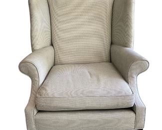 $950 - Custom Rockland Interiors Wingback Rolled Arm Chair JV189-6 Description: This wingback chair is elegant, sophisticated and striking. Hardwood frame. Dark mahogany legs
Dimensions: 28 x 30 x 41"H Seat=20
Condition: Very good condition
Local pick up Chevy Chase MD. Elevator access. Contact us for shipper suggestions