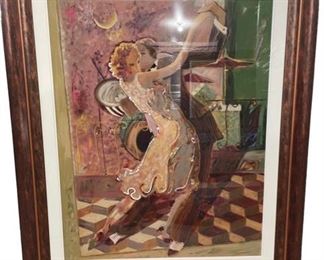 $425 - Tango IIi by Sabzi Limited Edition Hand Signed Giclee on Paper MA133-55 Description: Gorgeous Limited Edition Original Hand Signed Giclee On Paper By Sabzi Titled “tango II". This Piece Is Hand Signed By The Artist. Numbered From An Edition Of 100. In Mint Condition! Magnificent Colors!
Condition: Excellent condition
Dimensions: 34 x 45 (image)
Local pick up Bethesda, MD. Contact us for shipper suggestions.