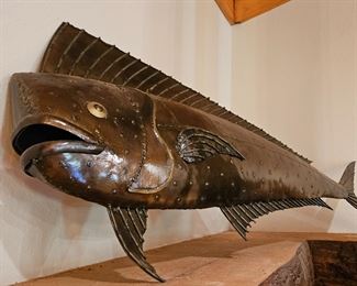 Large metal fish
