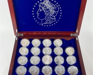 1880-1890, 1896, 1897, 1889-1902, 1904 & 1921 U.S. Morgan 90% Silver Uncirculated Coin Collection

