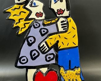Jerilyn Babroff Signed Studio Art Pottery outsider Art
