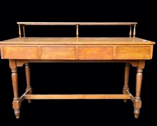 Antique Tall 4 Drawer Desk Podium work table
