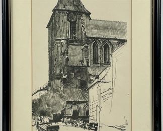 Lithograph Leon Wyczolkowski circa 1931

