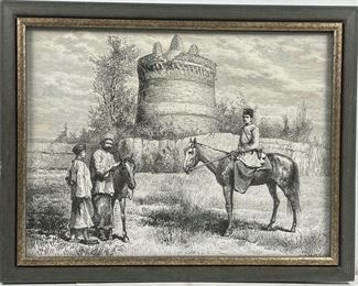 �Untitled� Lithograph Henry Thophile Hildibrand
