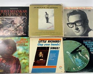 Vintage Blues, Jazz and Soul Vinyl Record Albums - Buddy Holly, Etta James, Little Richard and More On Verve, Capitol, Coral Records, Guest Star Records, Spinorama and More
