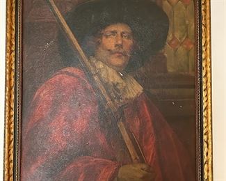 Alex De Andreis Cavelier Portrait oil on canvas