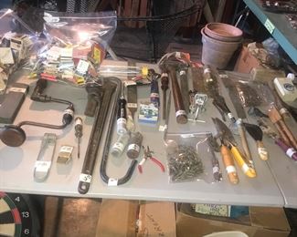 Items Located In The Garage ~ Assorted Vintage Tools