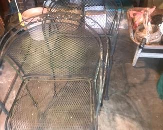 Items Located In The Garage~ Vintage Woodard Wrought Iron Patio Set