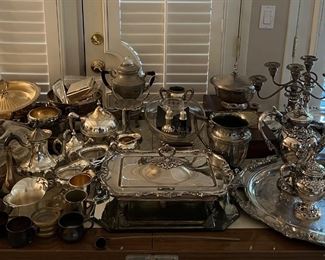 It is not terribly often you come across a silver plated serving set.