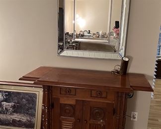 Another great piece is this antique serving cabinet.  
