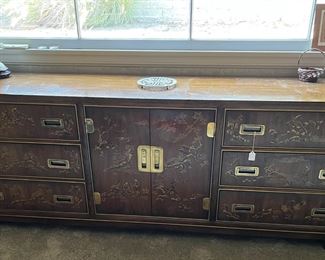 This long dresser is by Heritage furniture.  See the maker's mark in the next photo.