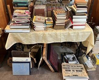 More books, although missing a bookcase this time.