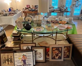 In this photo are more and different items on the table.