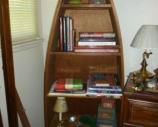 Canoe shaped shelving