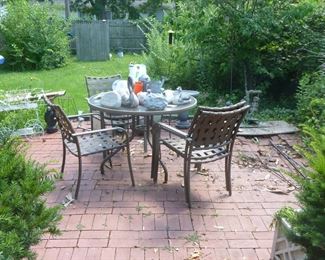 Patio set, etc