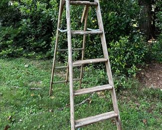 old wooden ladder