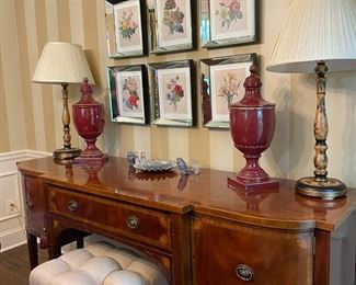 Mahogany banded Buffet/Sideboard