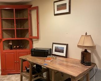 Corner cabinet (desk not included)
