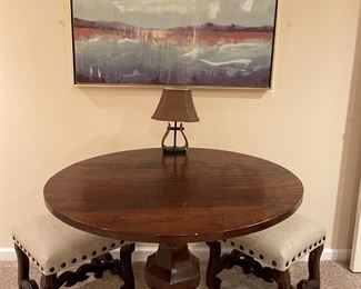 Small table with stools