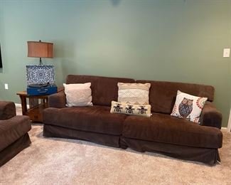 Retro Sofa's - brown corduroy