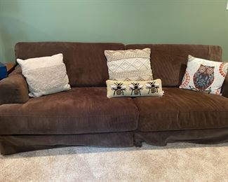 Retro Sofa's - brown corduroy