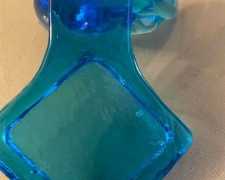 Bluebird collectible blue glass